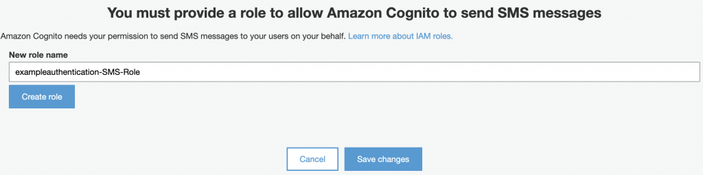 AWS Cognito User Pool Provide an IAM Role