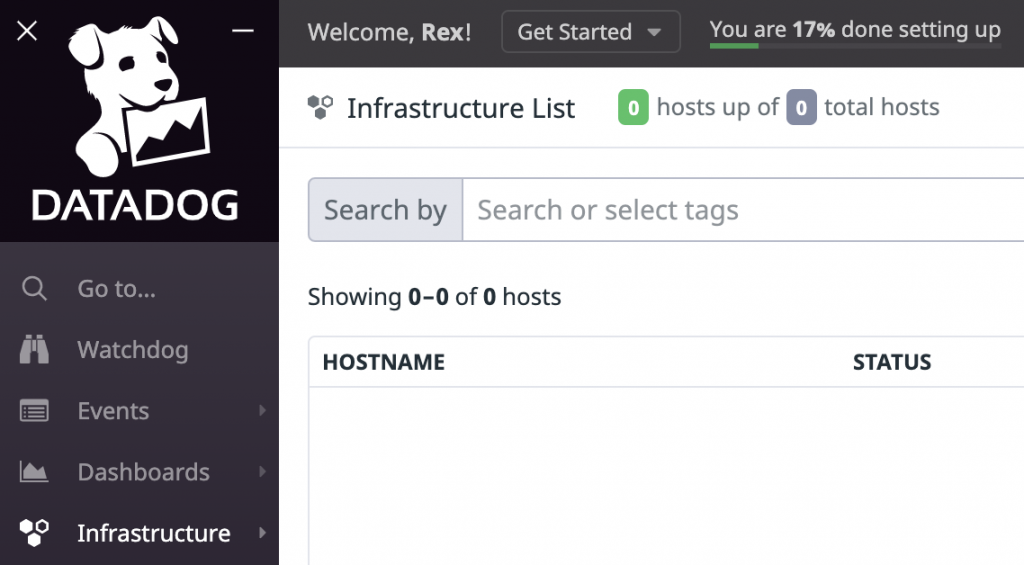 Get Started Datadog Infrastructure