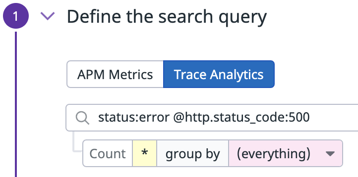 Datadog Monitors - APM Trace Analyics